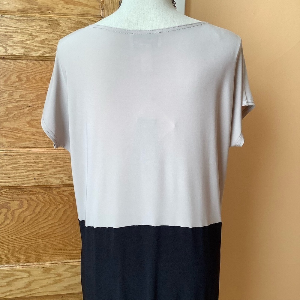 JOSEPH RIBKOFF Two Tone Colour Block Midi Cocktail Dress NWT 6 - Picture 6 of 13